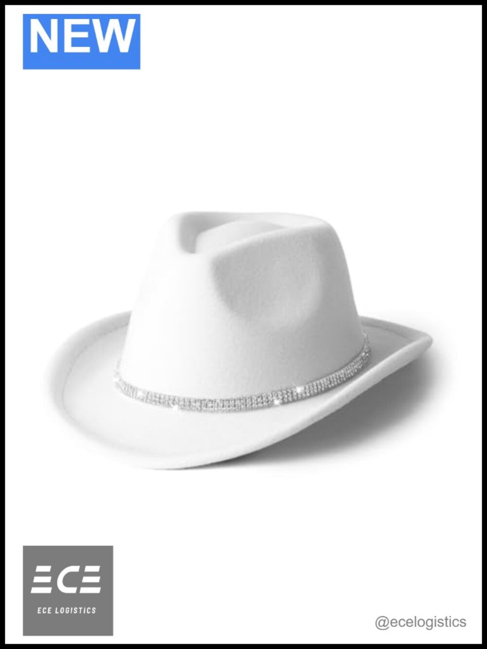 Girls Boys Cowboy Hat Rhinestone Western Felt Cowgirl Hat